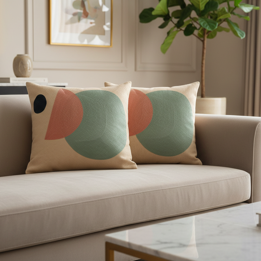 Abstract Aura Pillow Cover