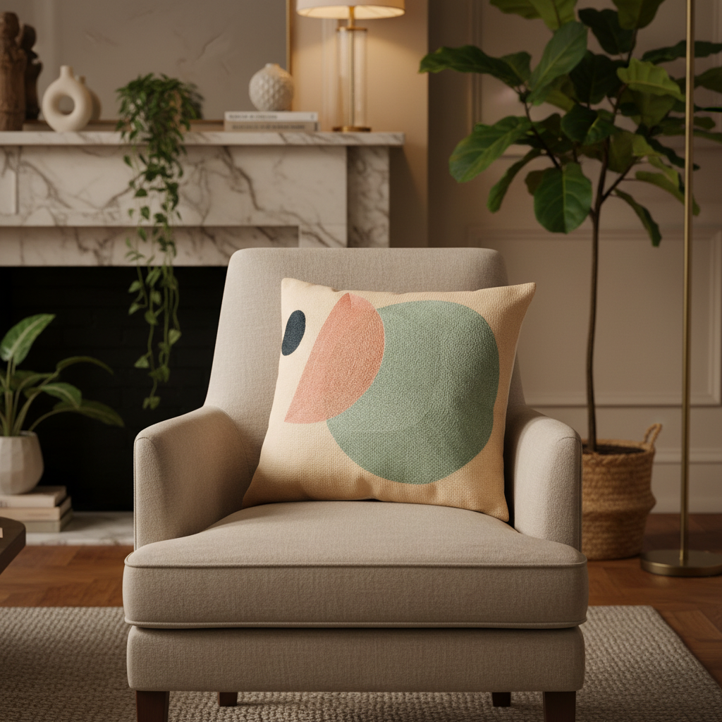 Abstract Aura Pillow Cover