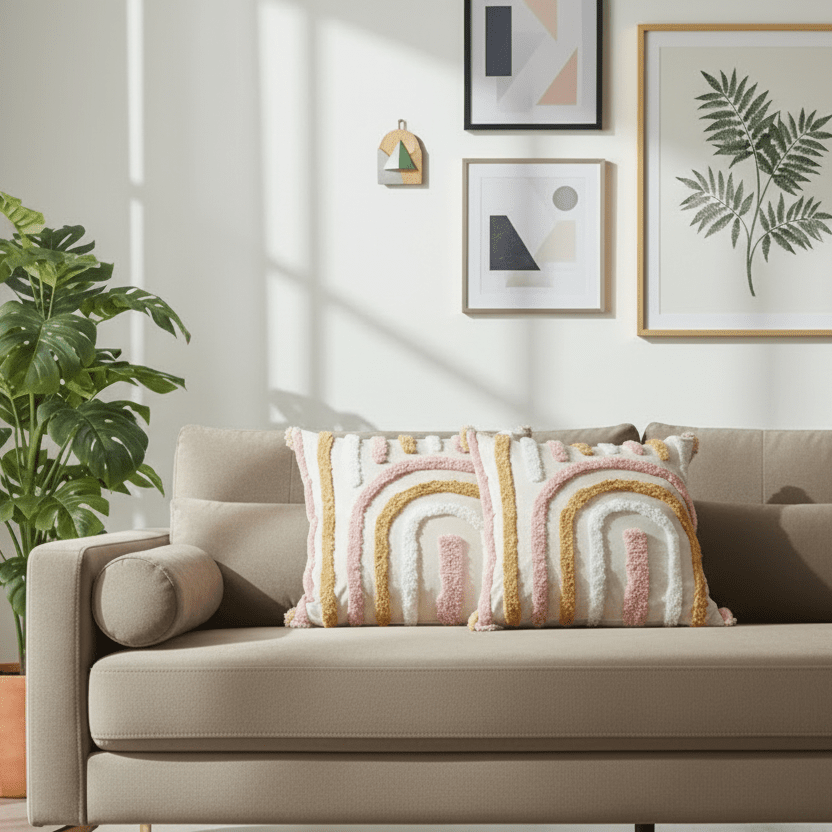 Arial Tufted Pillow Cover Pillow Covers - Pillow Blooms