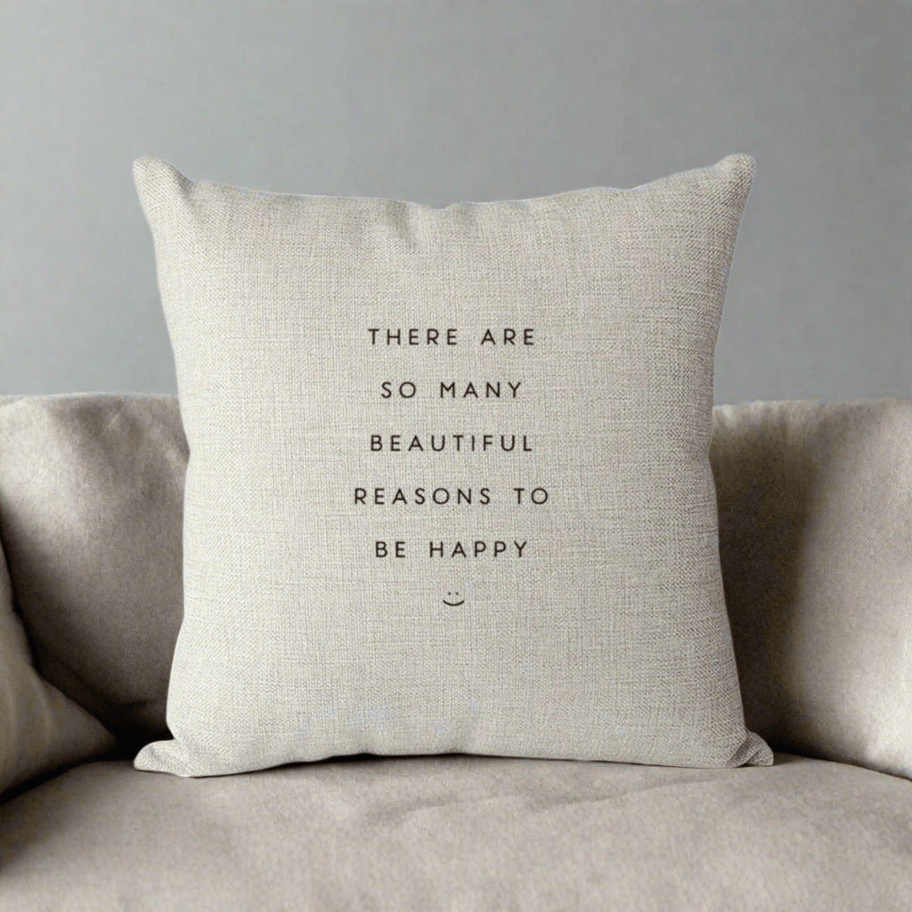 Be Happy Pillow Cover Pillow Covers - Pillow Blooms