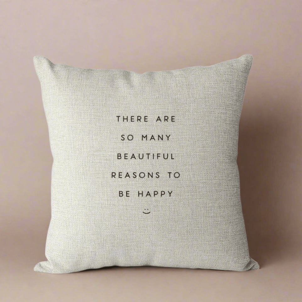 Be Happy Pillow Cover Pillow Covers - Pillow Blooms