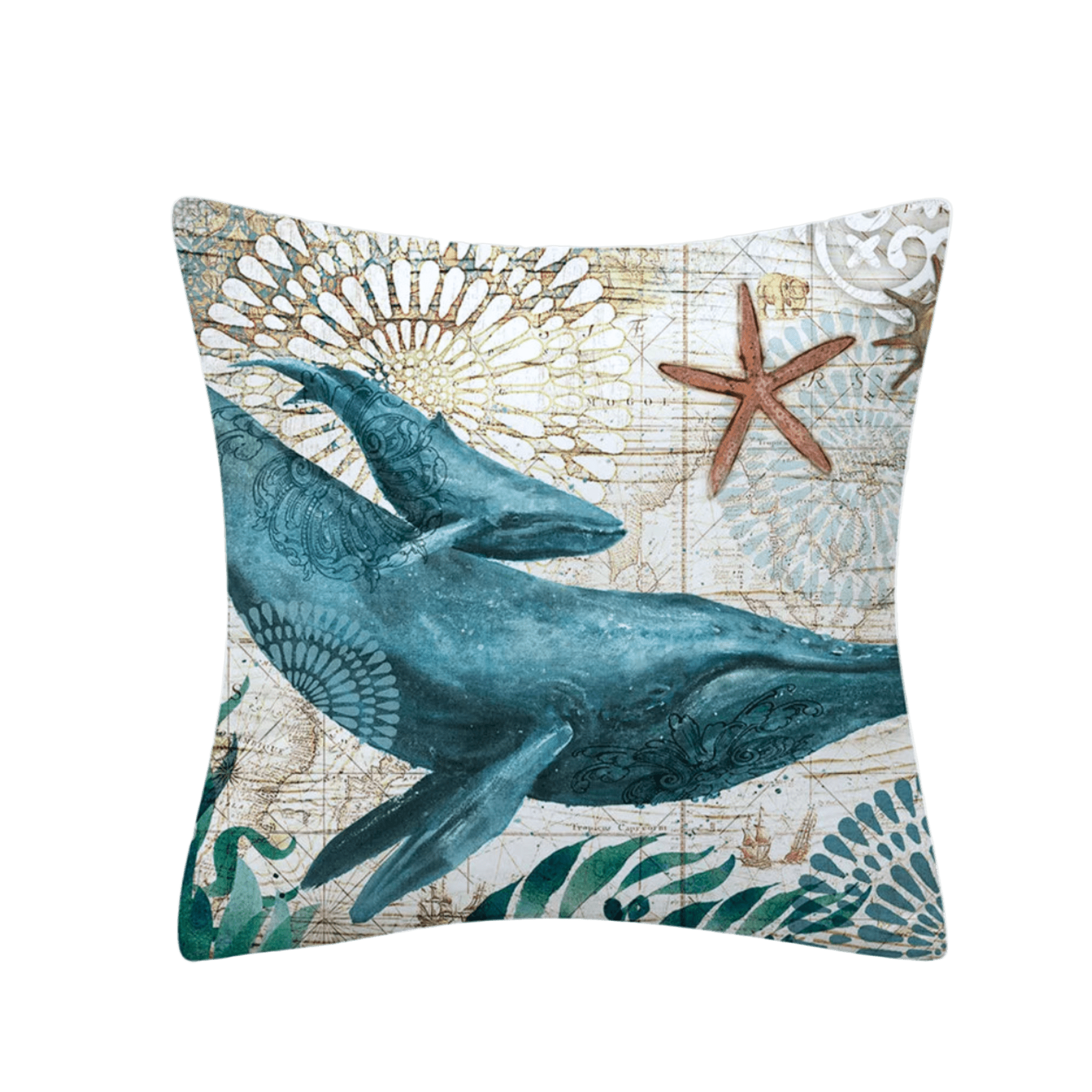 Blue Whale Pillow Cover Pillow Covers - Pillow Blooms