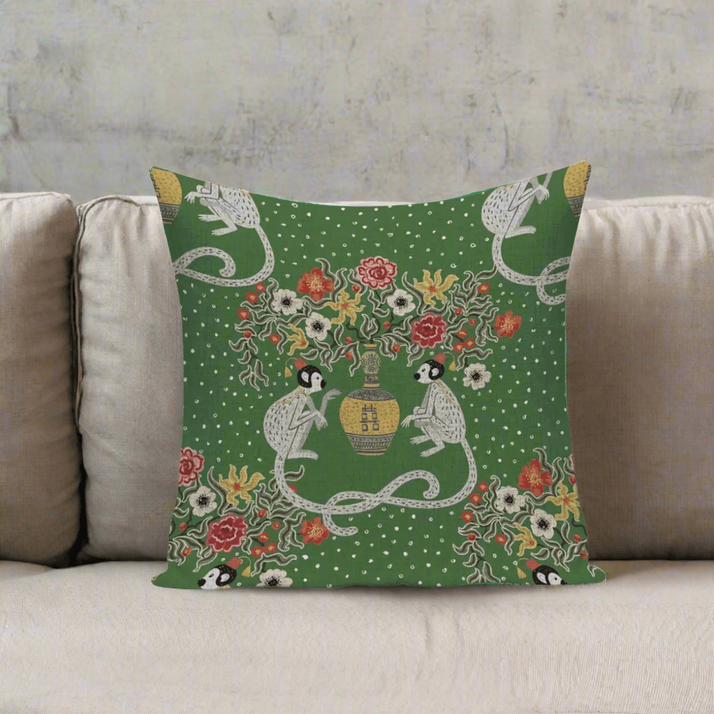 Cheeky Monkey Pillow Cover Pillow Covers - Pillow Blooms