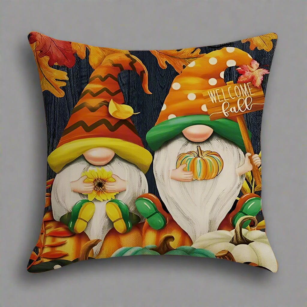 Cheerful Gnomes Pillow Cover Pillow Covers - Pillow Blooms