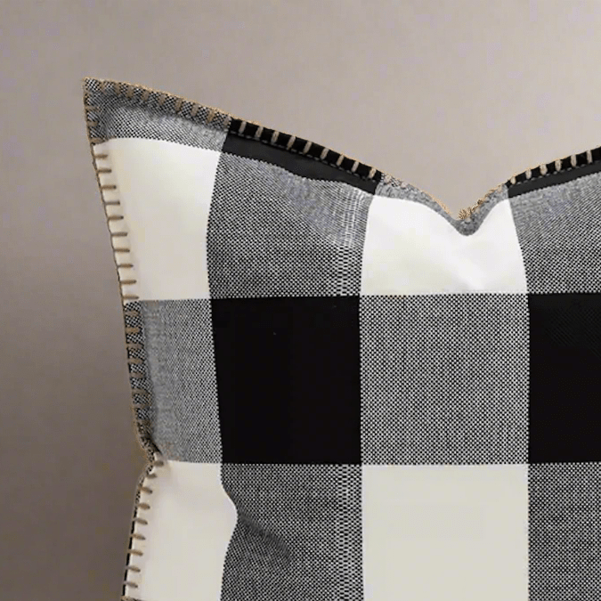 Classic Black Plaid Pillow Cover Pillow Covers - Pillow Blooms