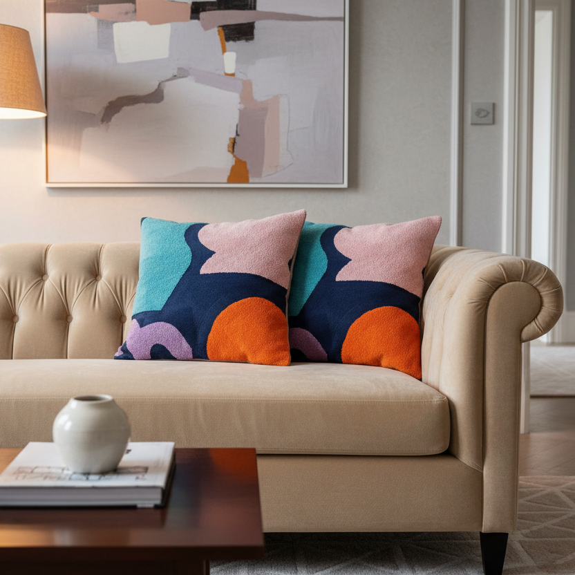 Colour Hugs Pillow Cover