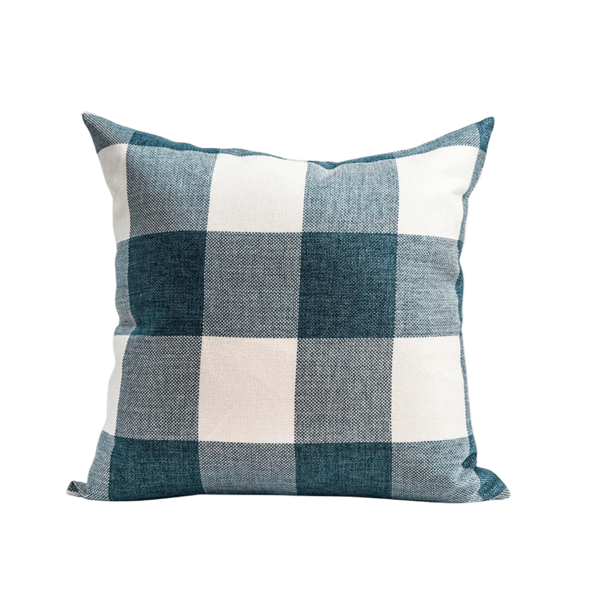 Cottage Blue Plaid Pillow Cover Pillow Covers - Pillow Blooms