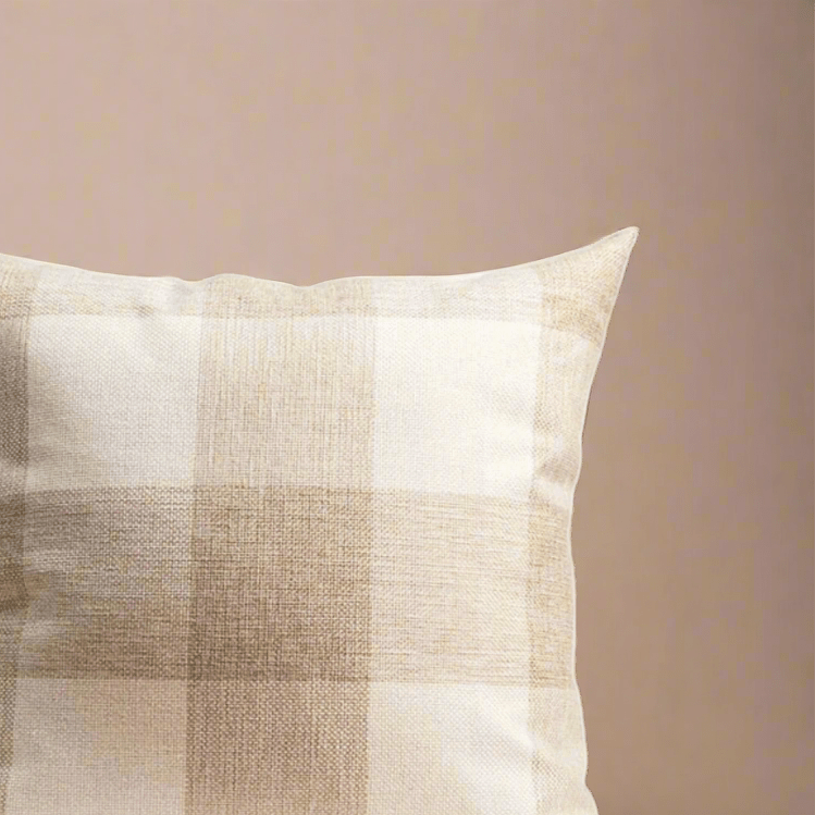 Cottage Creme Plaid Pillow Cover Pillow Covers - Pillow Blooms