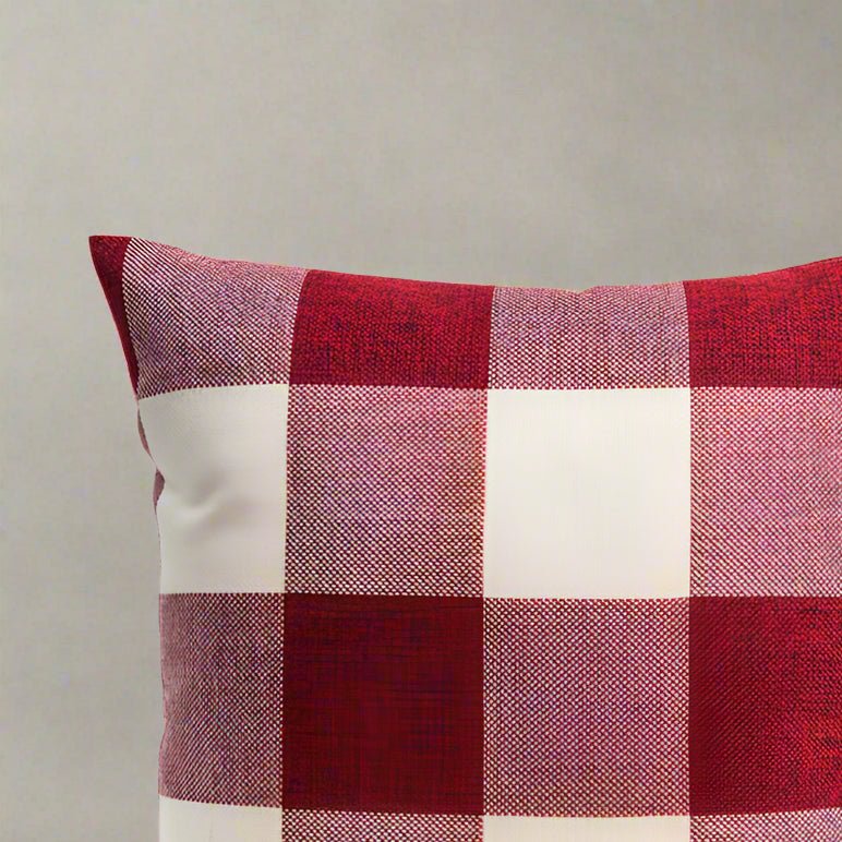 Cottage Red Plaid Pillow Cover Pillow Covers - Pillow Blooms