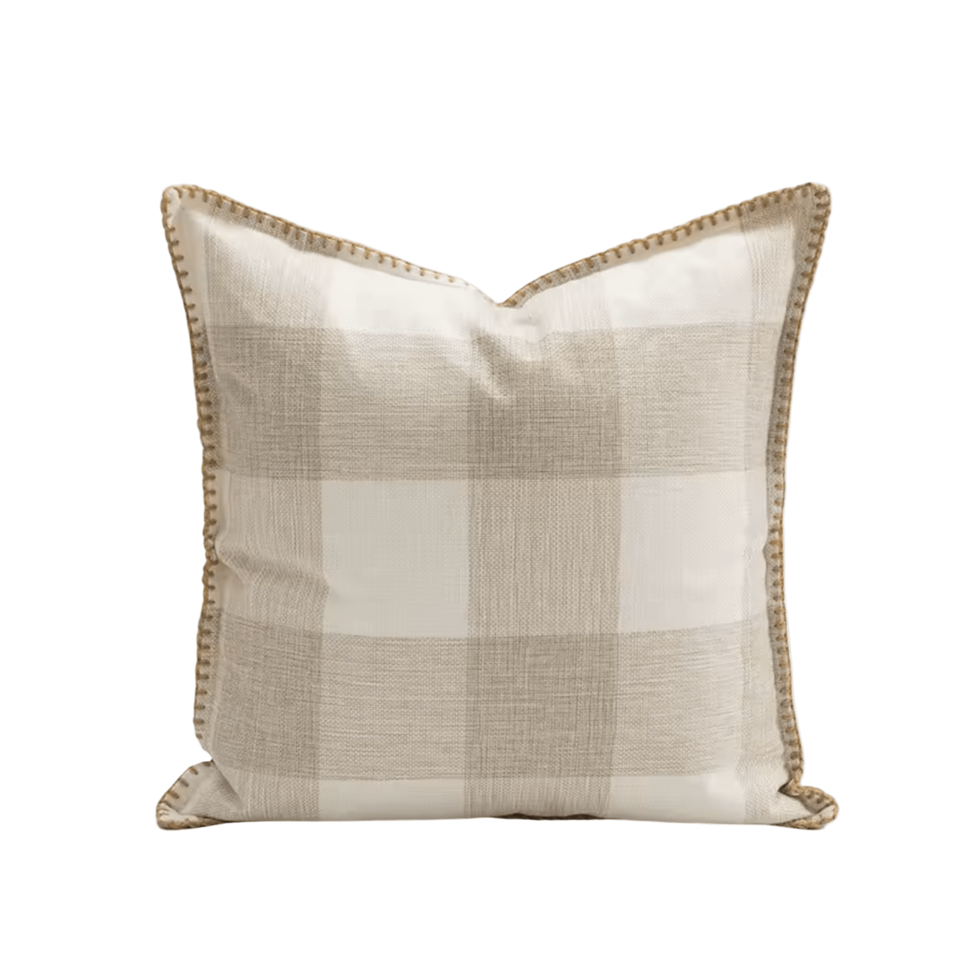 Cream Plaid Pillow Cover Pillow Covers - Pillow Blooms