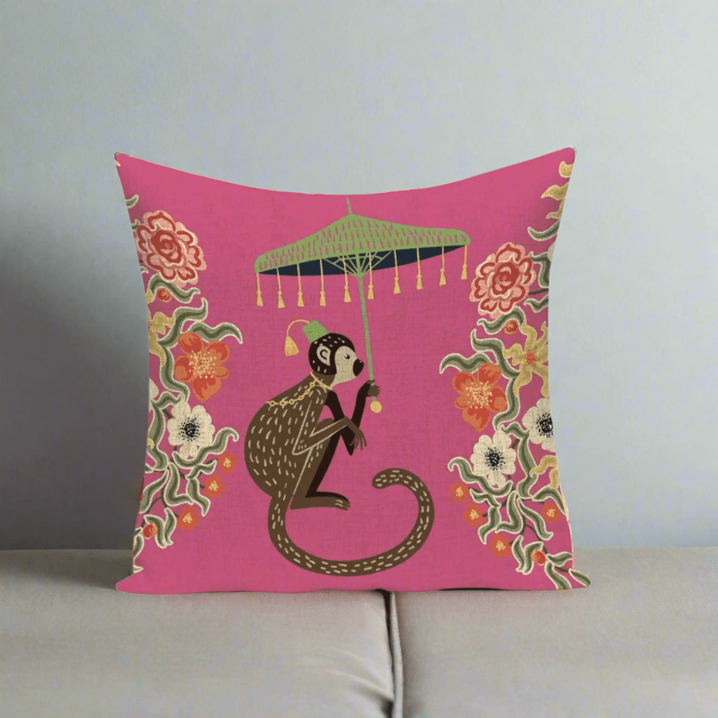 Fancy Monkey Pillow Cover Pillow Covers - Pillow Blooms