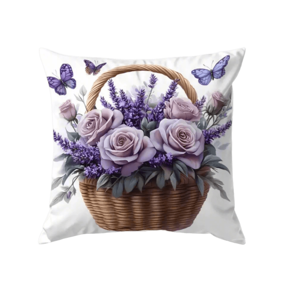 Floral Basket Pillow Cover Pillow Covers - Pillow Blooms