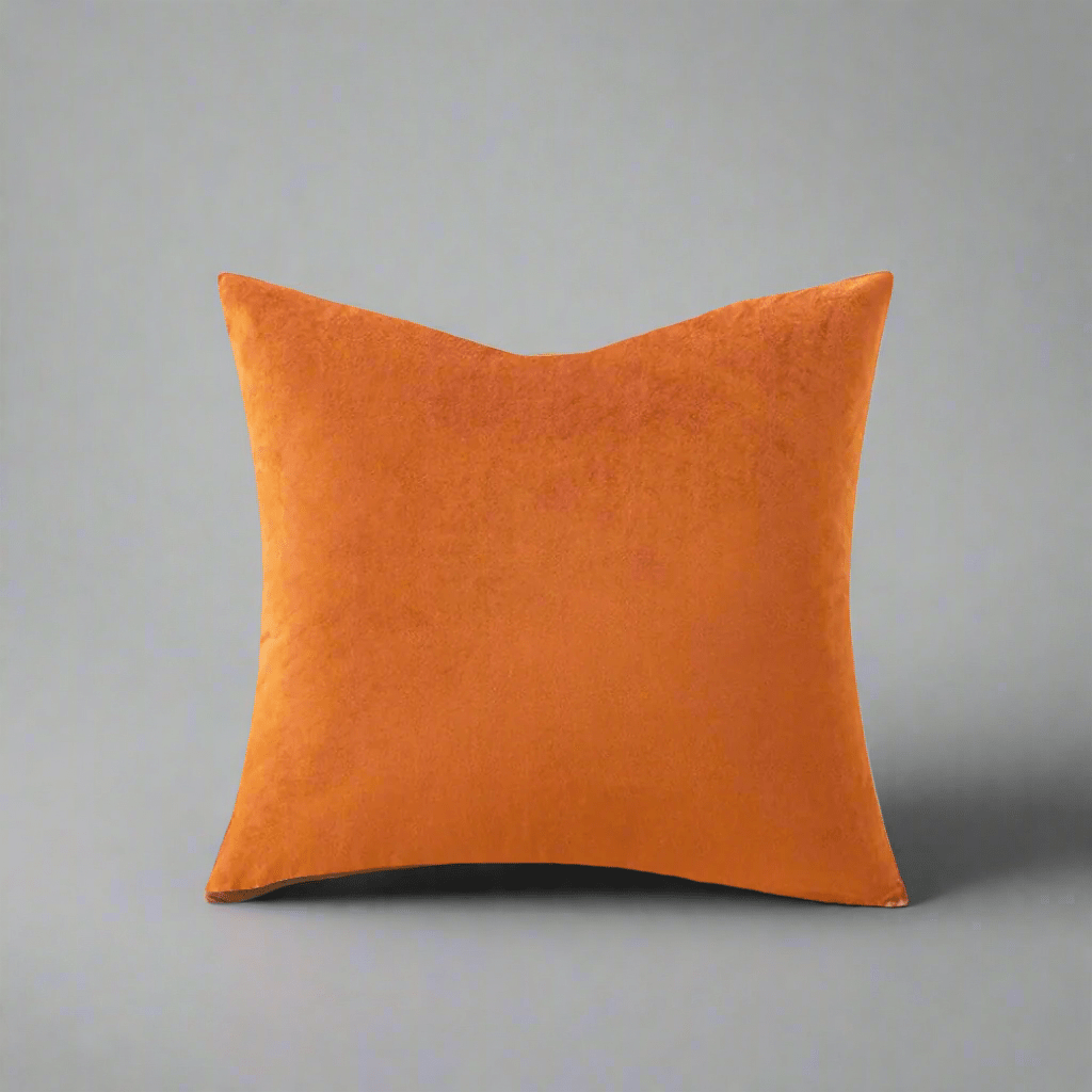Golden Orange Velvet Pillow Cover Pillow Covers - Pillow Blooms