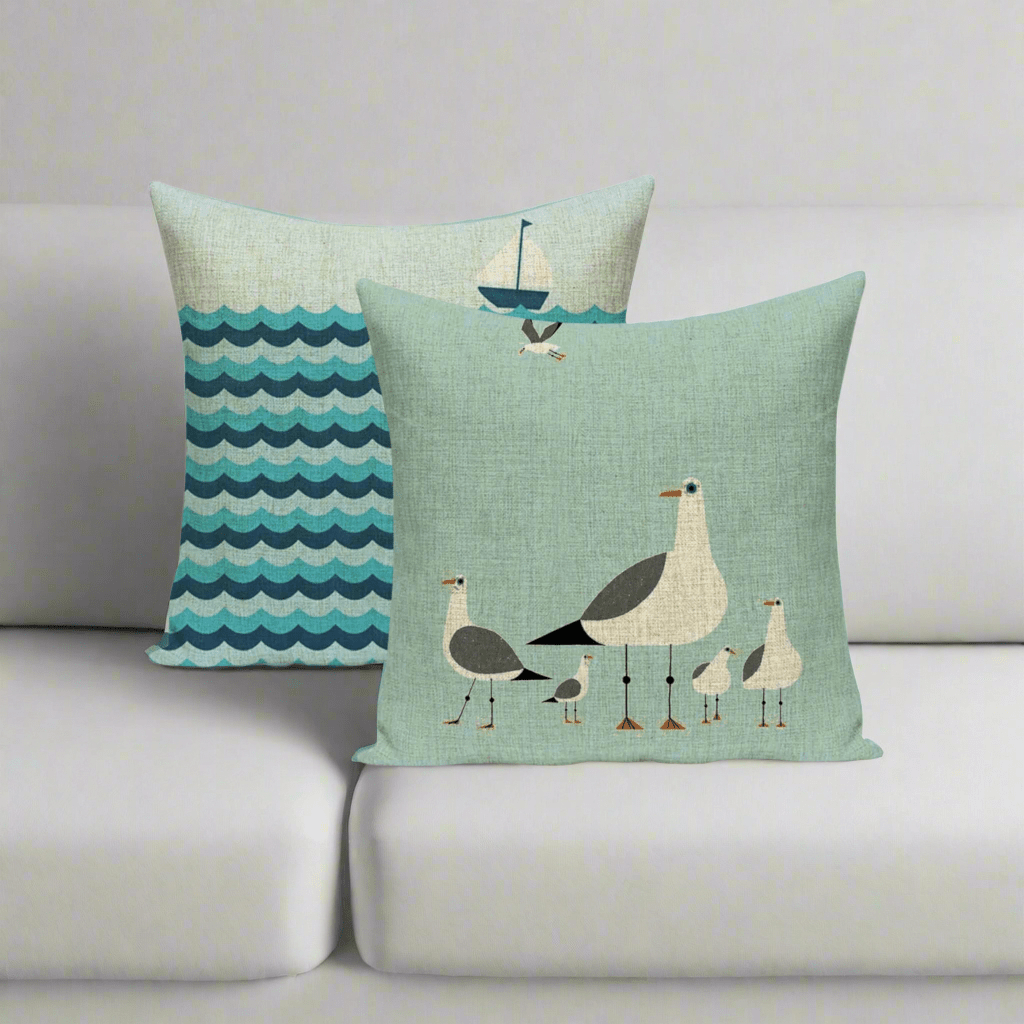 Gull’s Day Out Pillow Cover Pillow Covers - Pillow Blooms