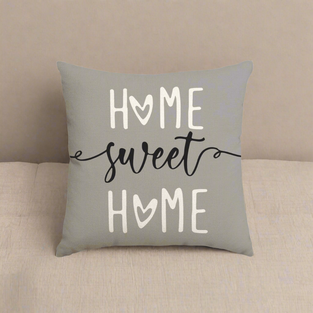 Heart & Home Gray Pillow Cover Pillow Covers - Pillow Blooms