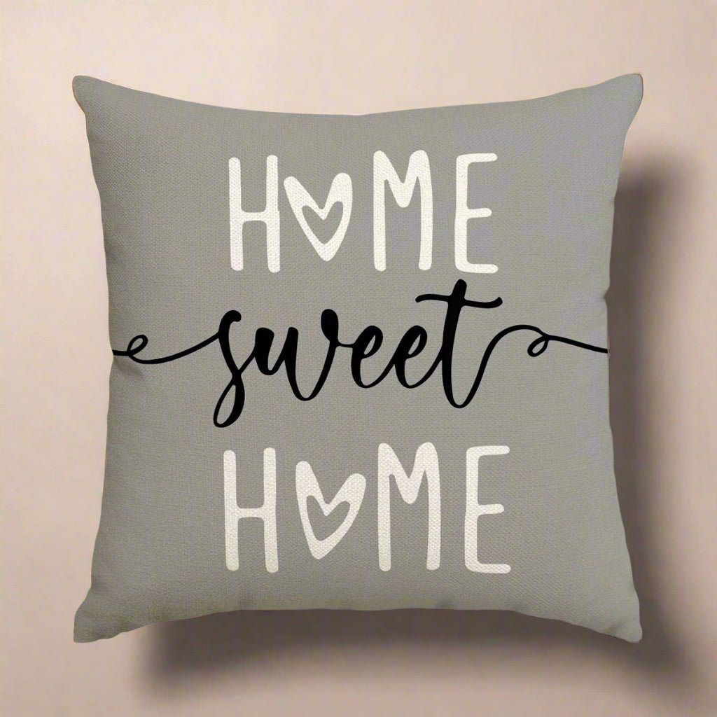 Heart & Home Gray Pillow Cover Pillow Covers - Pillow Blooms
