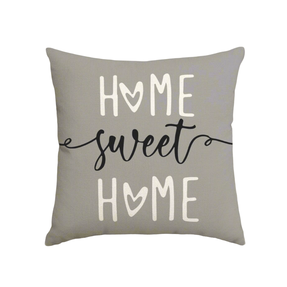 Heart & Home Gray Pillow Cover Pillow Covers - Pillow Blooms