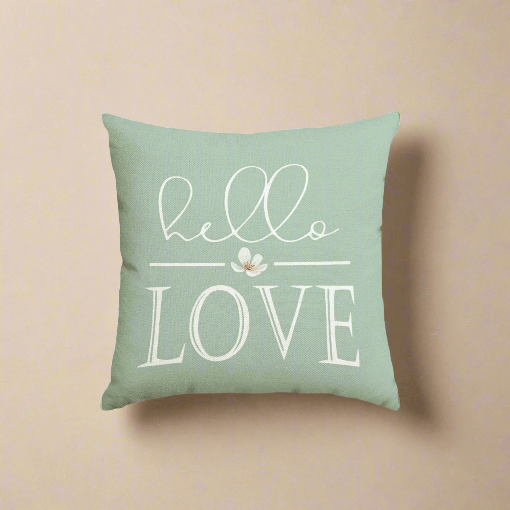 Hello Love Pillow Cover Pillow Covers - Pillow Blooms