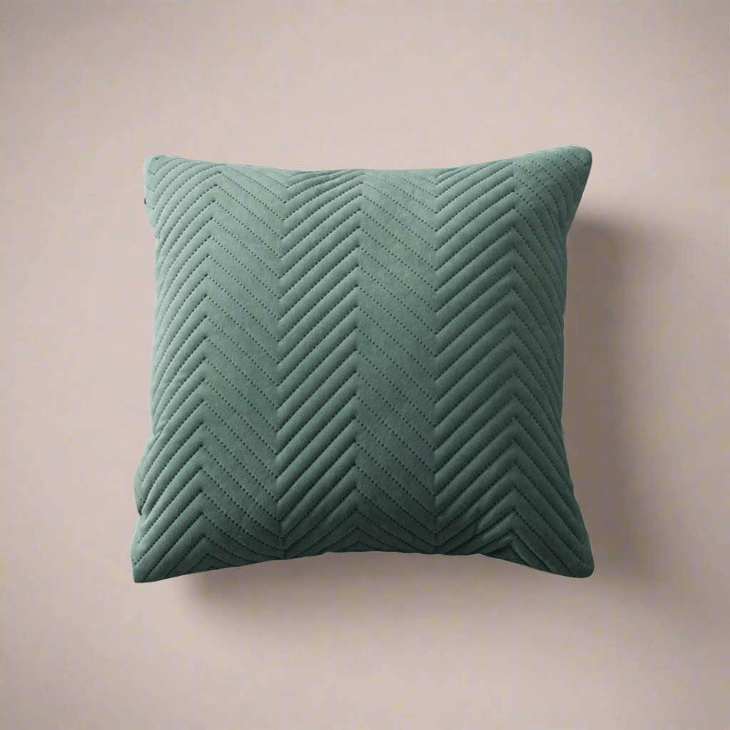 Herringbone Green Pillow Cover Pillow Covers - Pillow Blooms