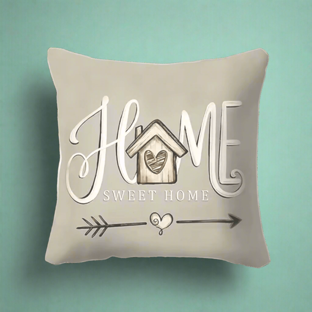 Home Sweet Home Gray Pillow Cover Pillow Covers - Pillow Blooms