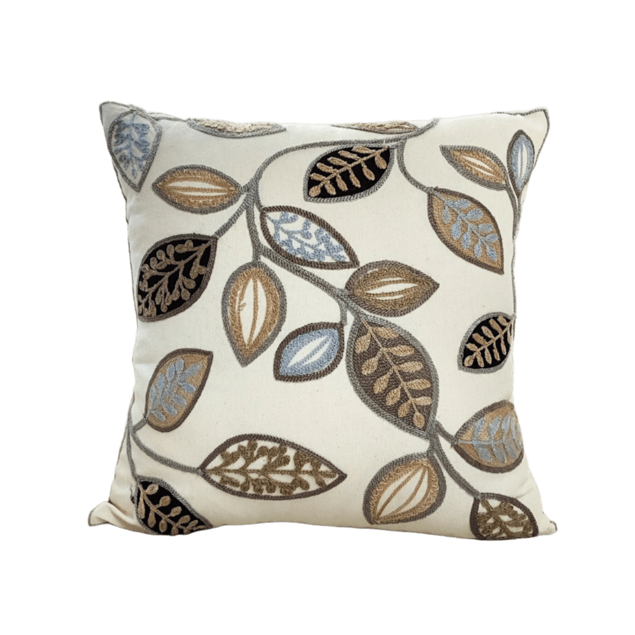 Leaves Embroidered Pillow Cover Pillow Covers - Pillow Blooms