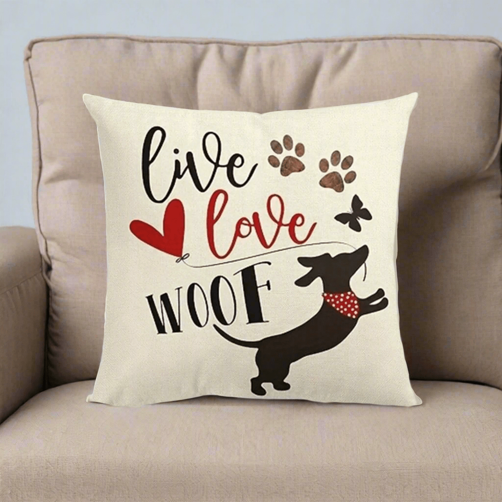 Live Love Woof Pillow Cover Pillow Covers - Pillow Blooms