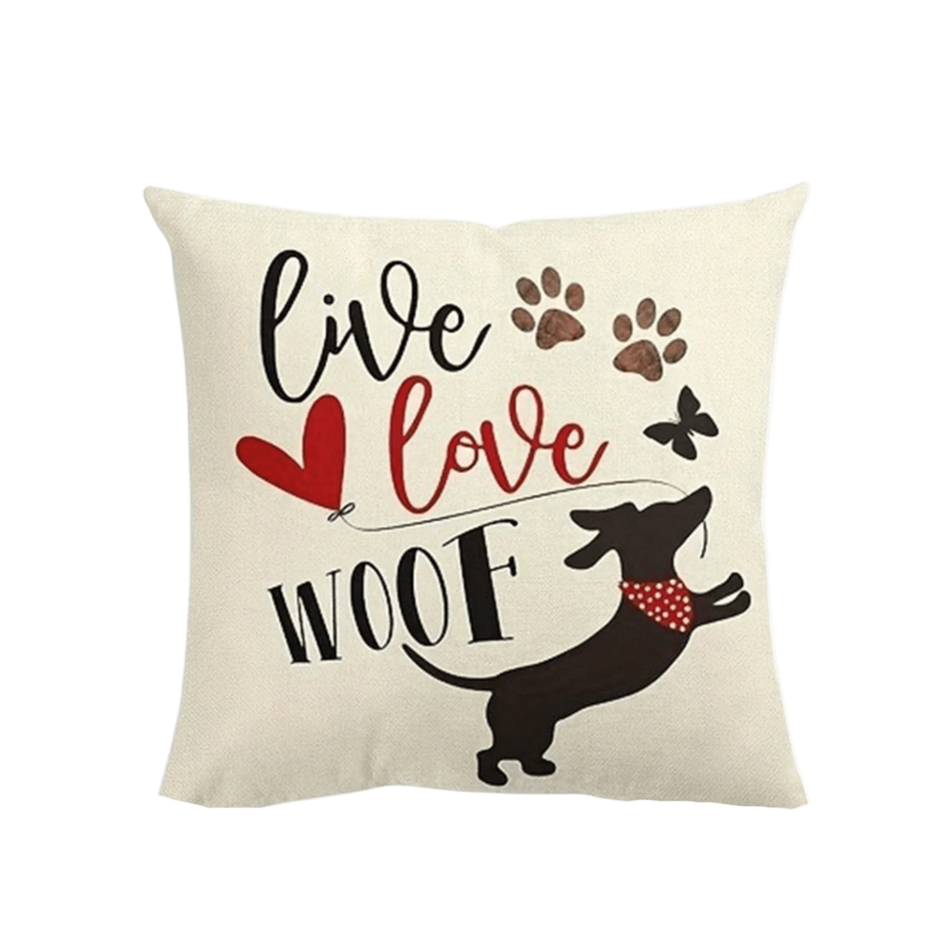 Live Love Woof Pillow Cover Pillow Covers - Pillow Blooms