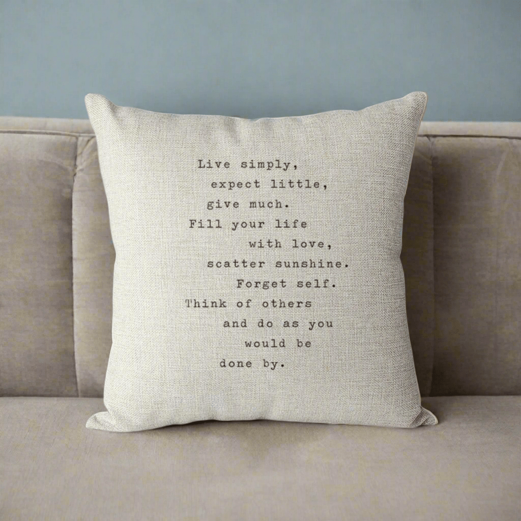Live Simply Pillow Cover Pillow Covers - Pillow Blooms