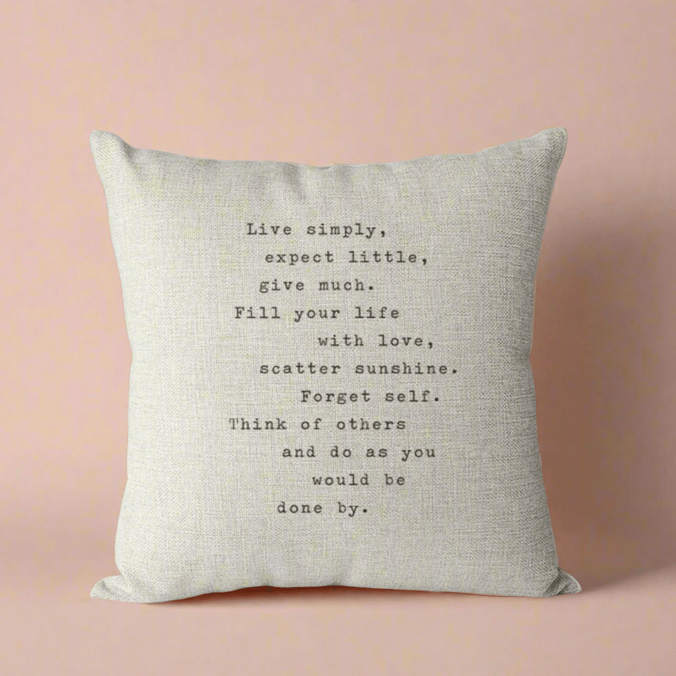 Live Simply Pillow Cover Pillow Covers - Pillow Blooms
