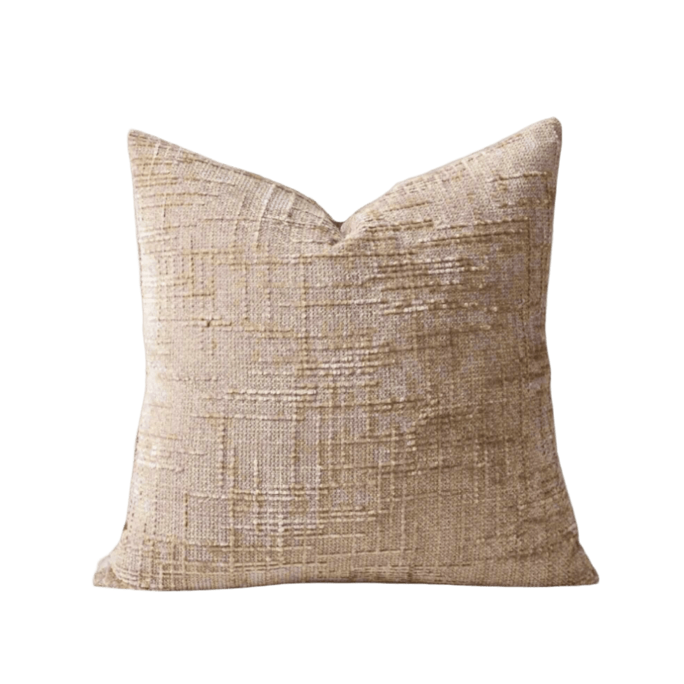 Lola Beige Chenille Pillow Cover Pillow Covers - Pillow Blooms