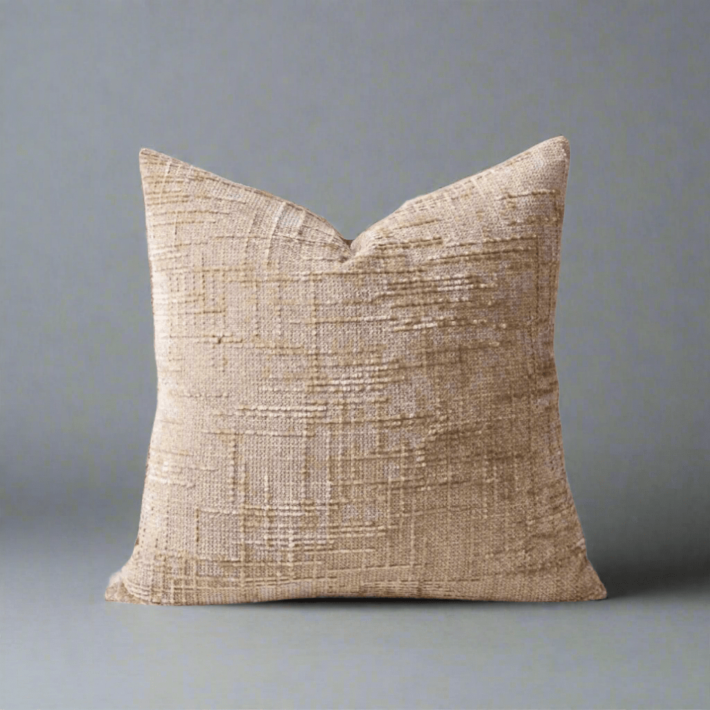 Lola Beige Chenille Pillow Cover Pillow Covers - Pillow Blooms