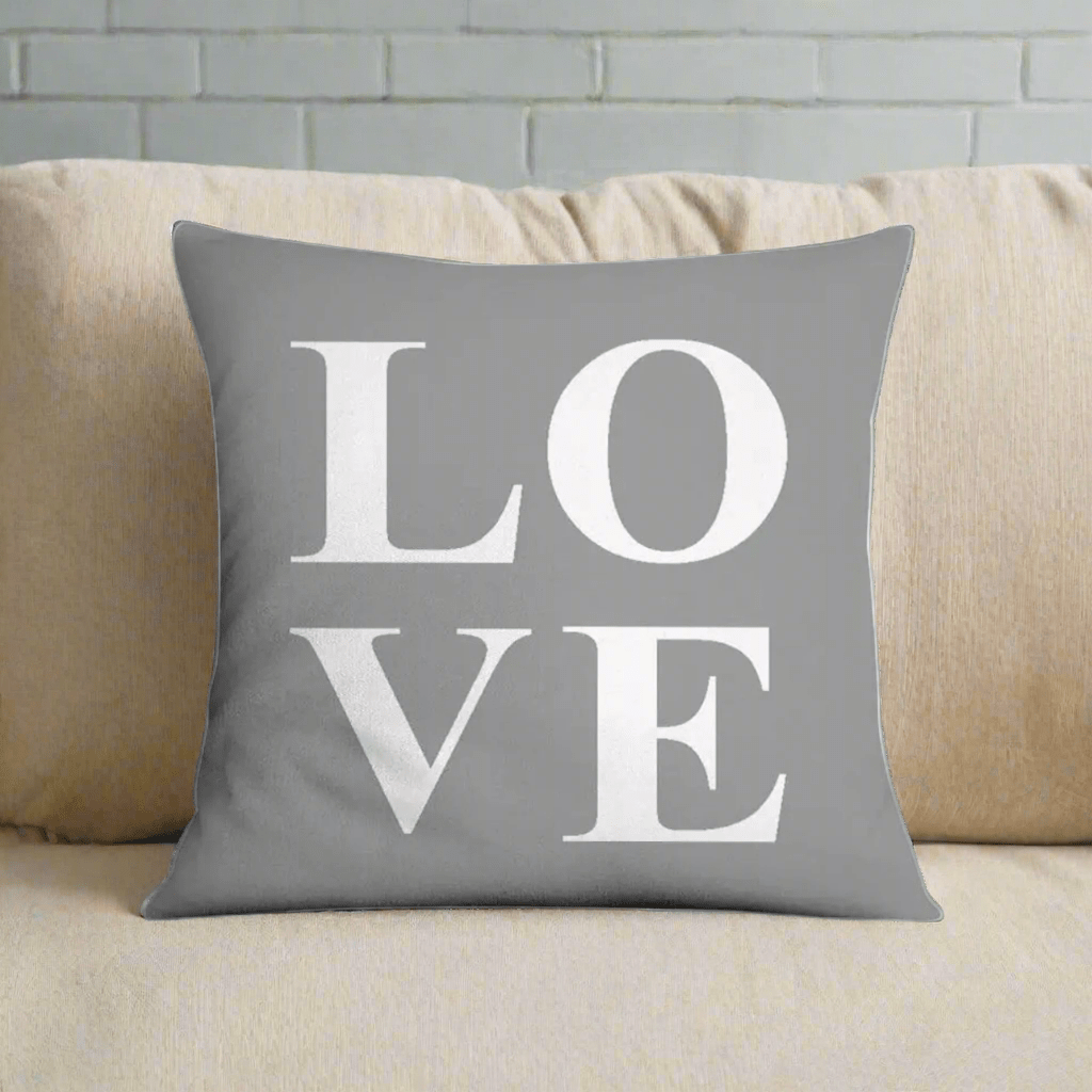 Love Gray Pillow Cover Pillow Covers - Pillow Blooms
