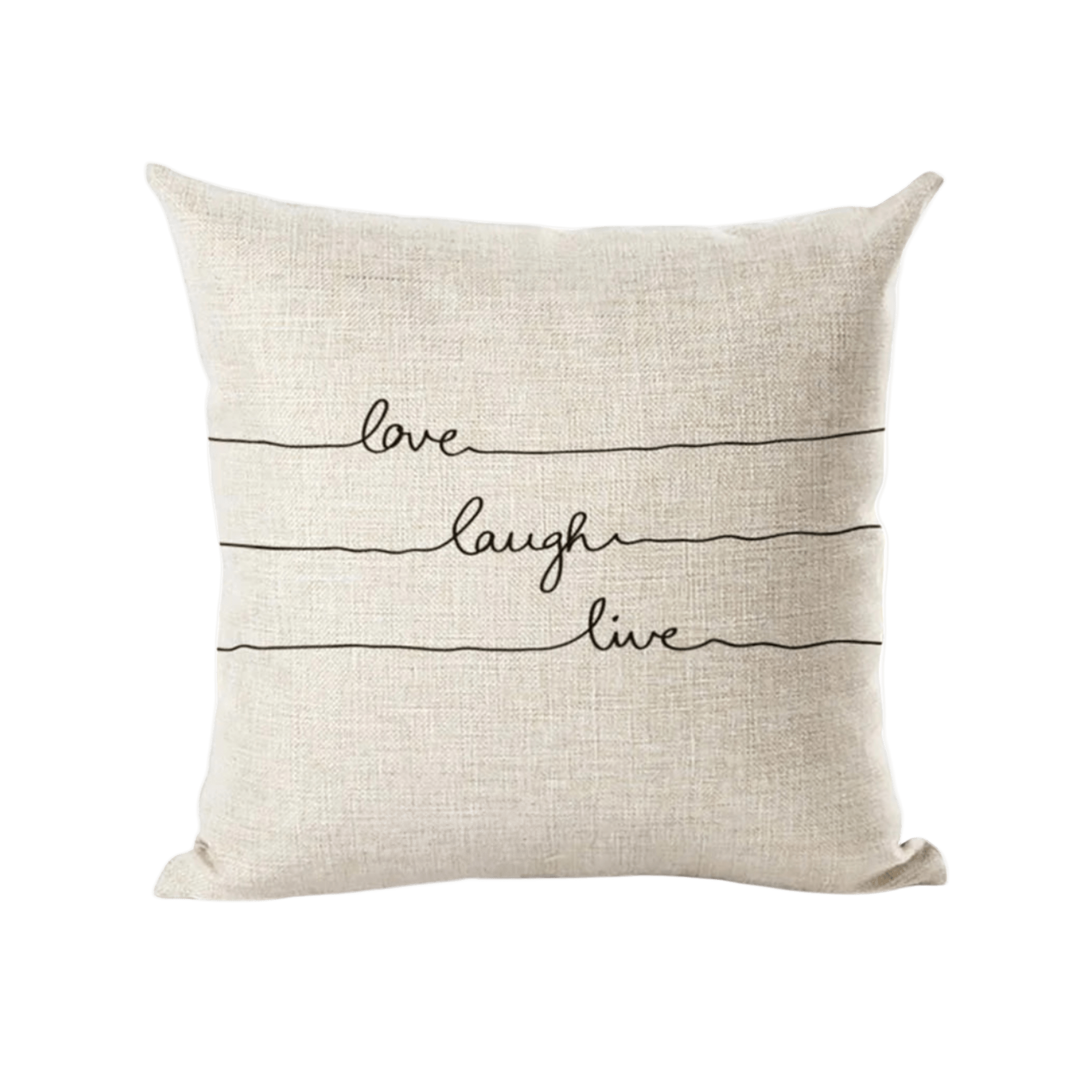 Love Laugh Live Pillow Cover Pillow Covers - Pillow Blooms