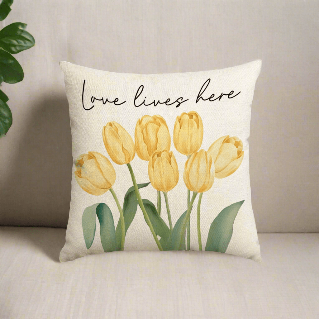 Love Lives Here Pillow Cover Pillow Covers - Pillow Blooms