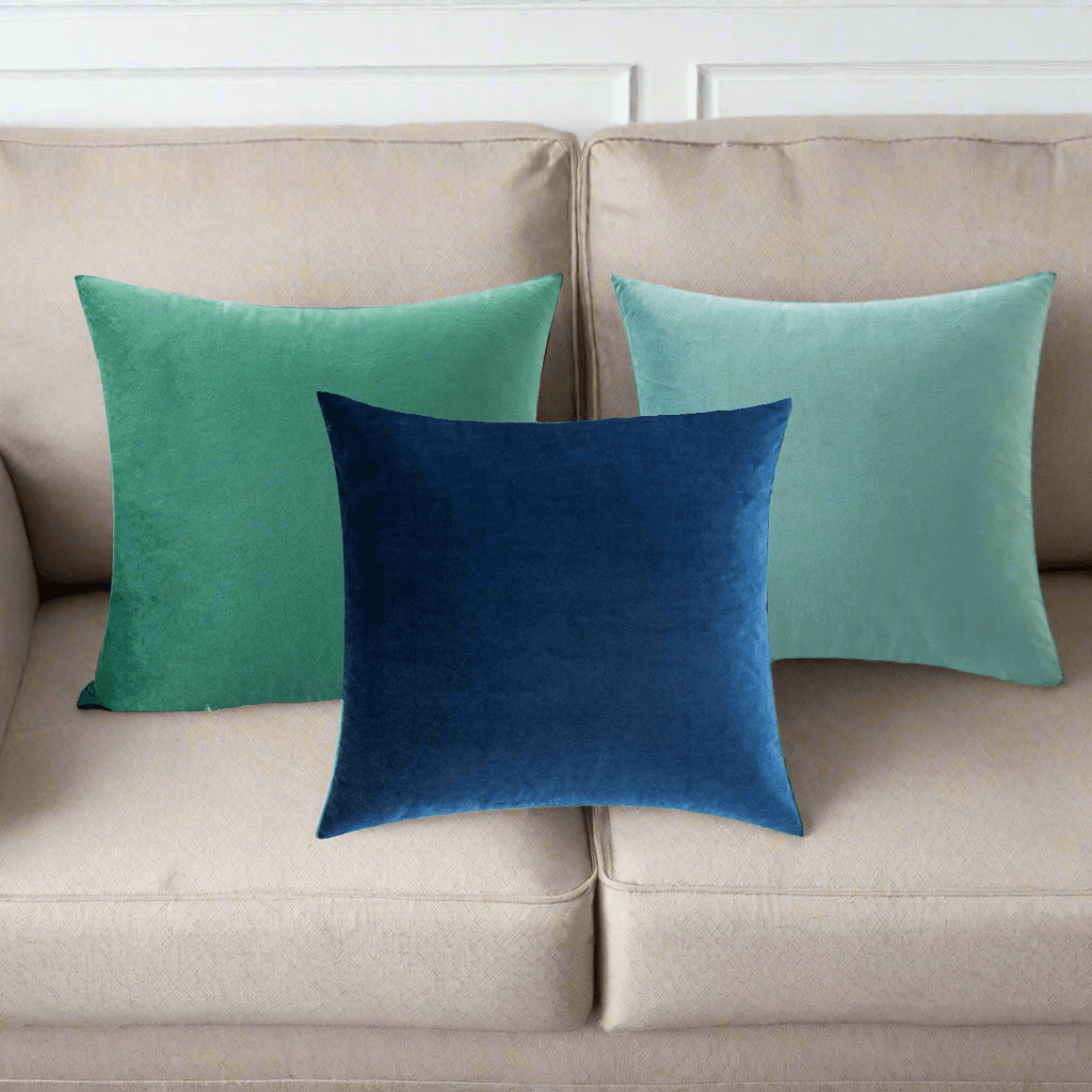 Mermaid Green Velvet Pillow Cover Pillow Covers - Pillow Blooms