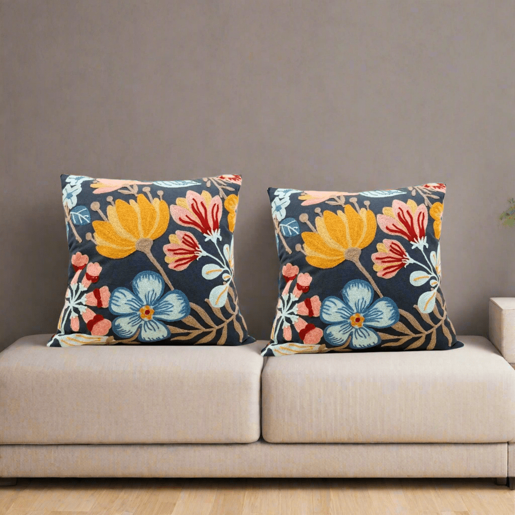 Midnight Bloom Pillow Cover Pillow Covers - Pillow Blooms