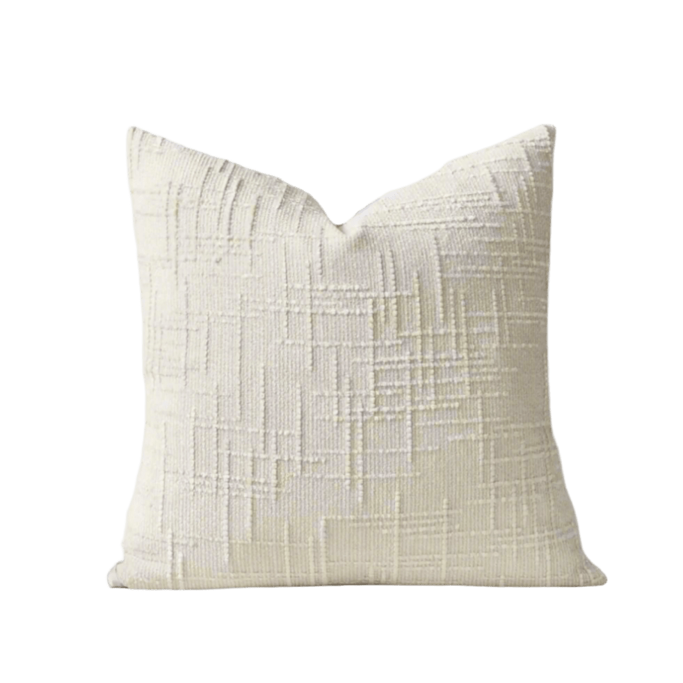 Moon White Chenille Pillow Cover Pillow Covers - Pillow Blooms