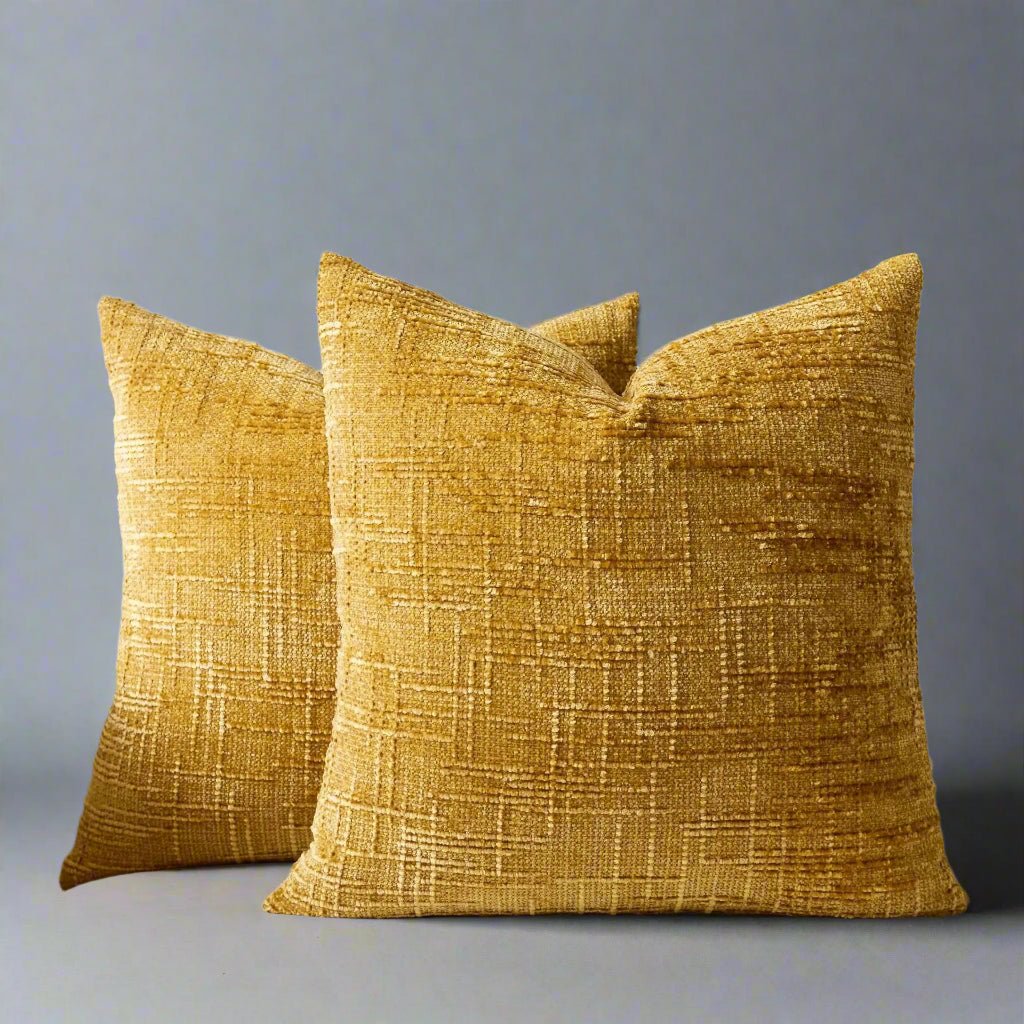Mustard Yellow Chenille Pillow Cover Pillow Covers - Pillow Blooms