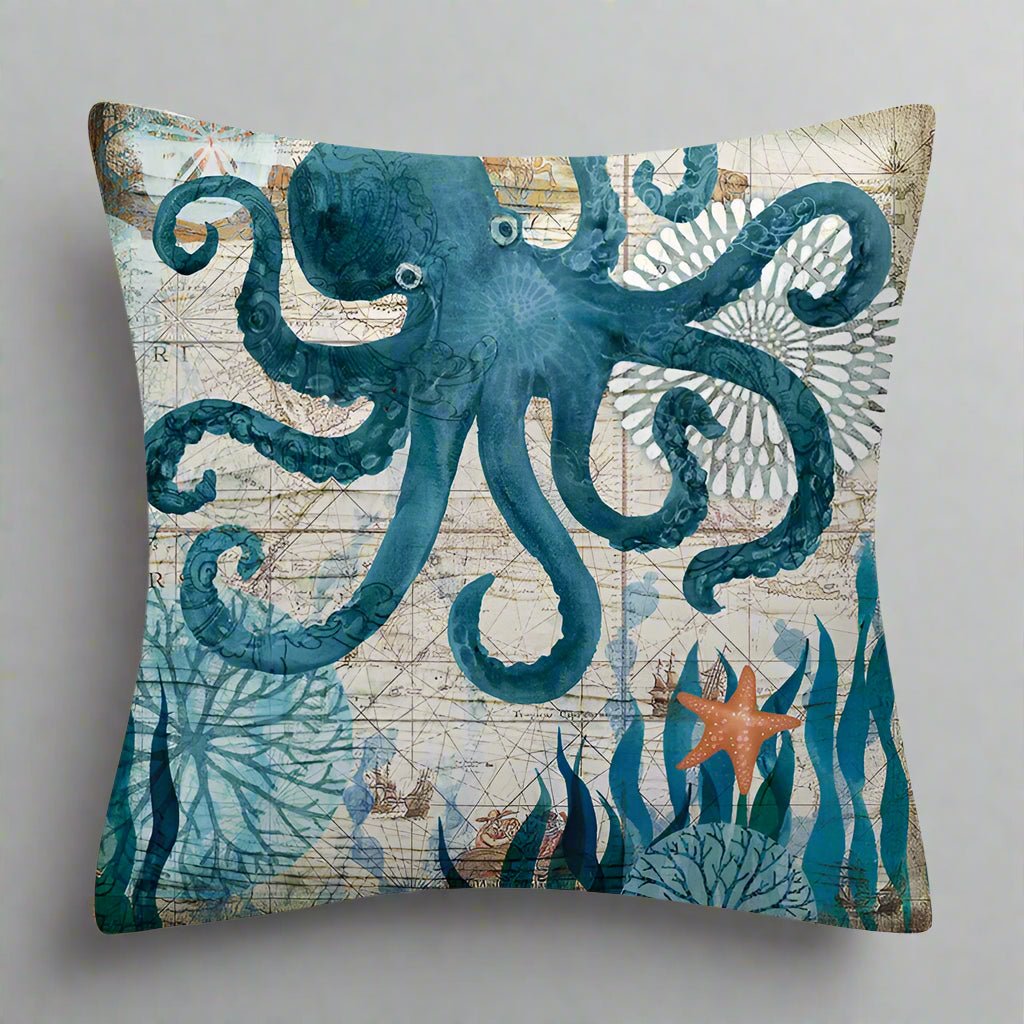Octopus Pillow Cover Pillow Covers - Pillow Blooms