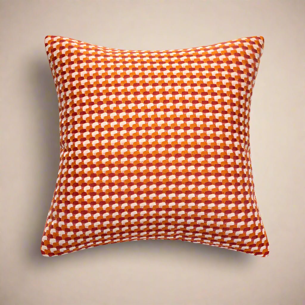 Orange Pixel Pop Pillow Cover Pillow Covers - Pillow Blooms