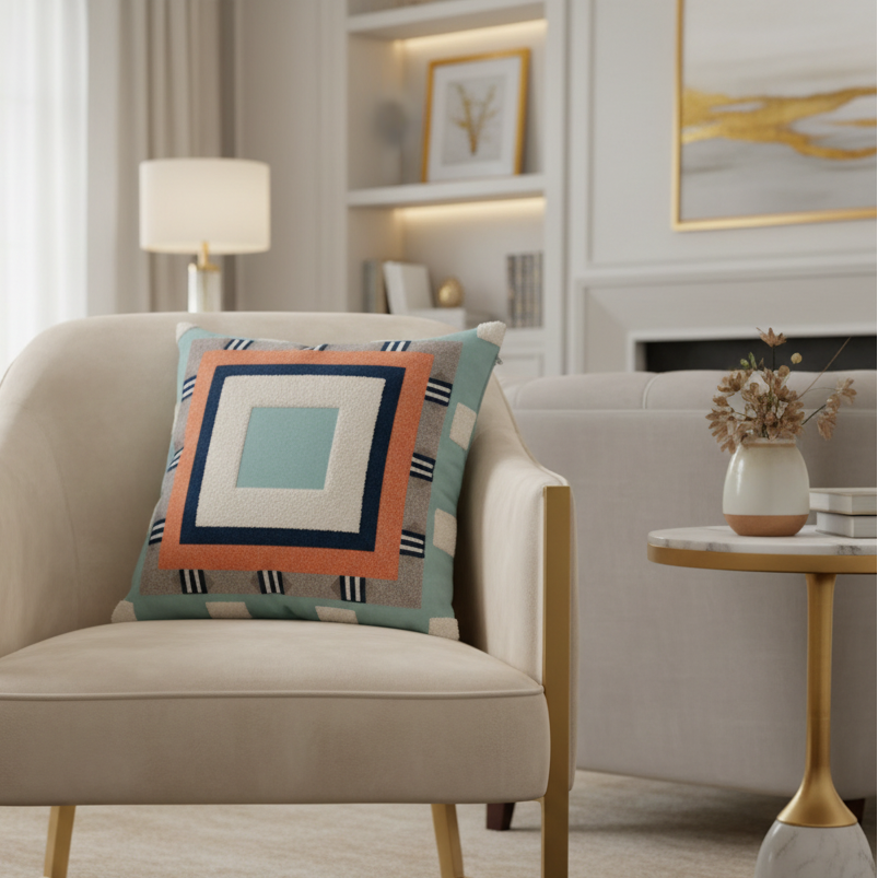 Square Play Pillow Cover