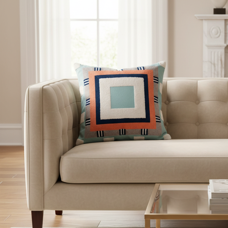 Square Play Pillow Cover