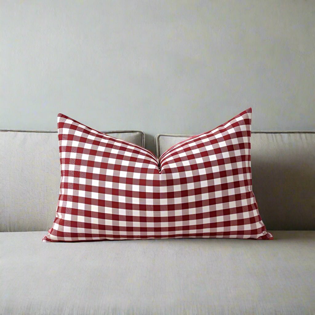 Petra Red Plaid Pillow Cover Pillow Covers - Pillow Blooms