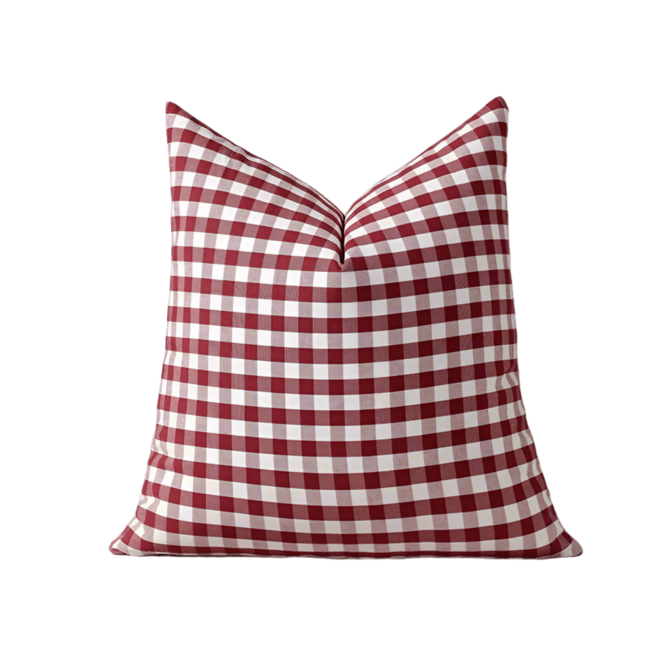 Petra Red Plaid Pillow Cover Pillow Covers - Pillow Blooms