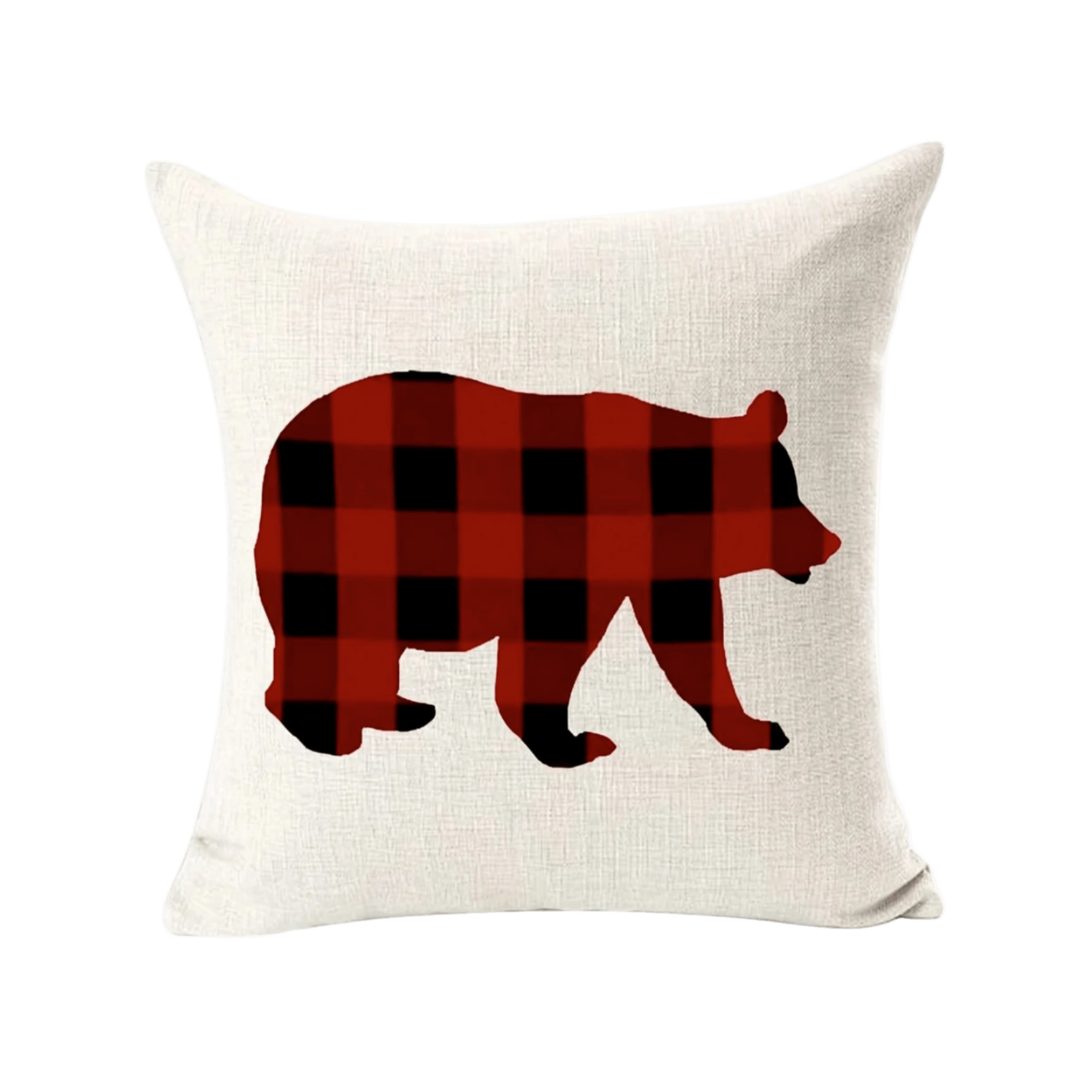 Plaid Bear Pillow Cover Pillow Covers - Pillow Blooms