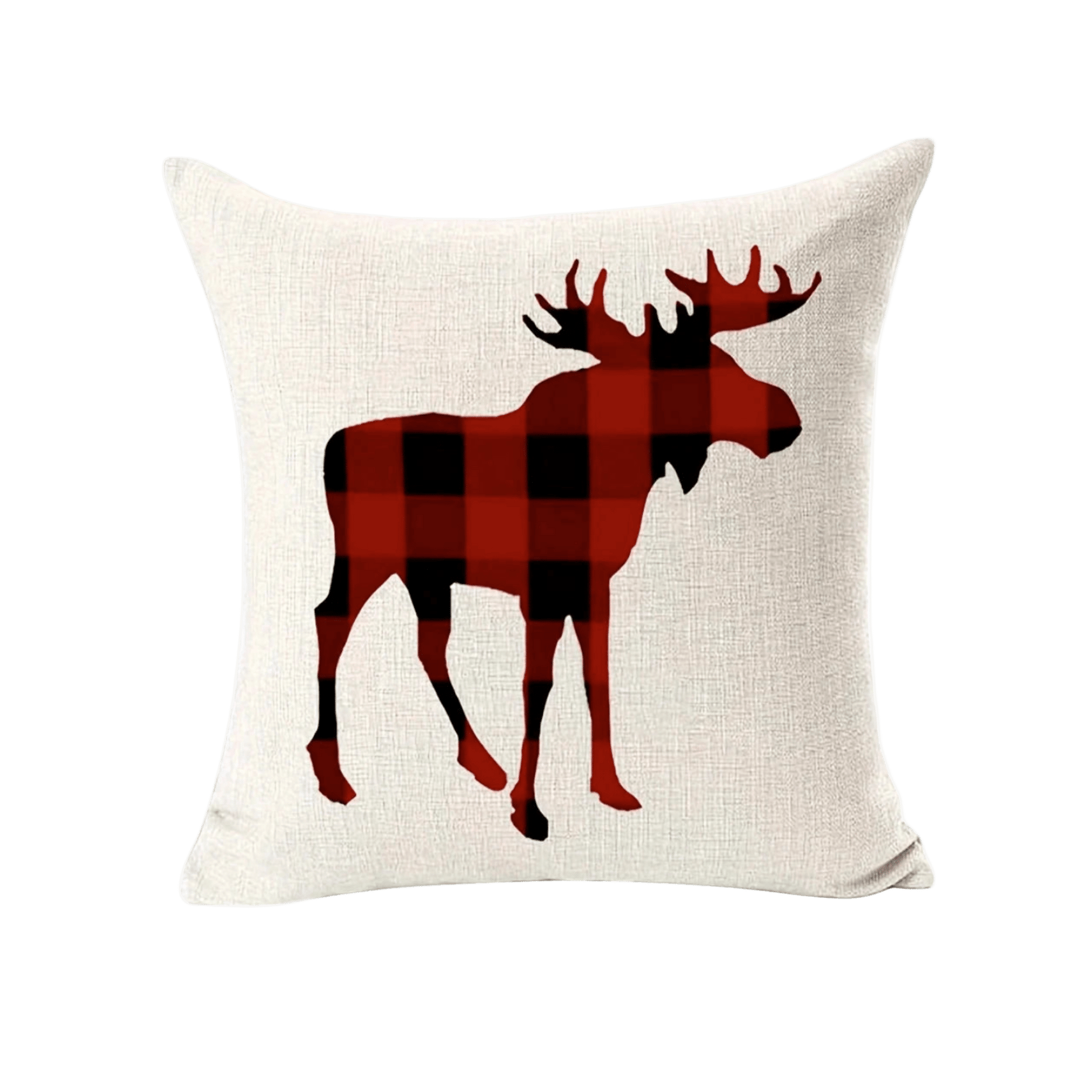 Plaid Moose Pillow Cover Pillow Covers - Pillow Blooms