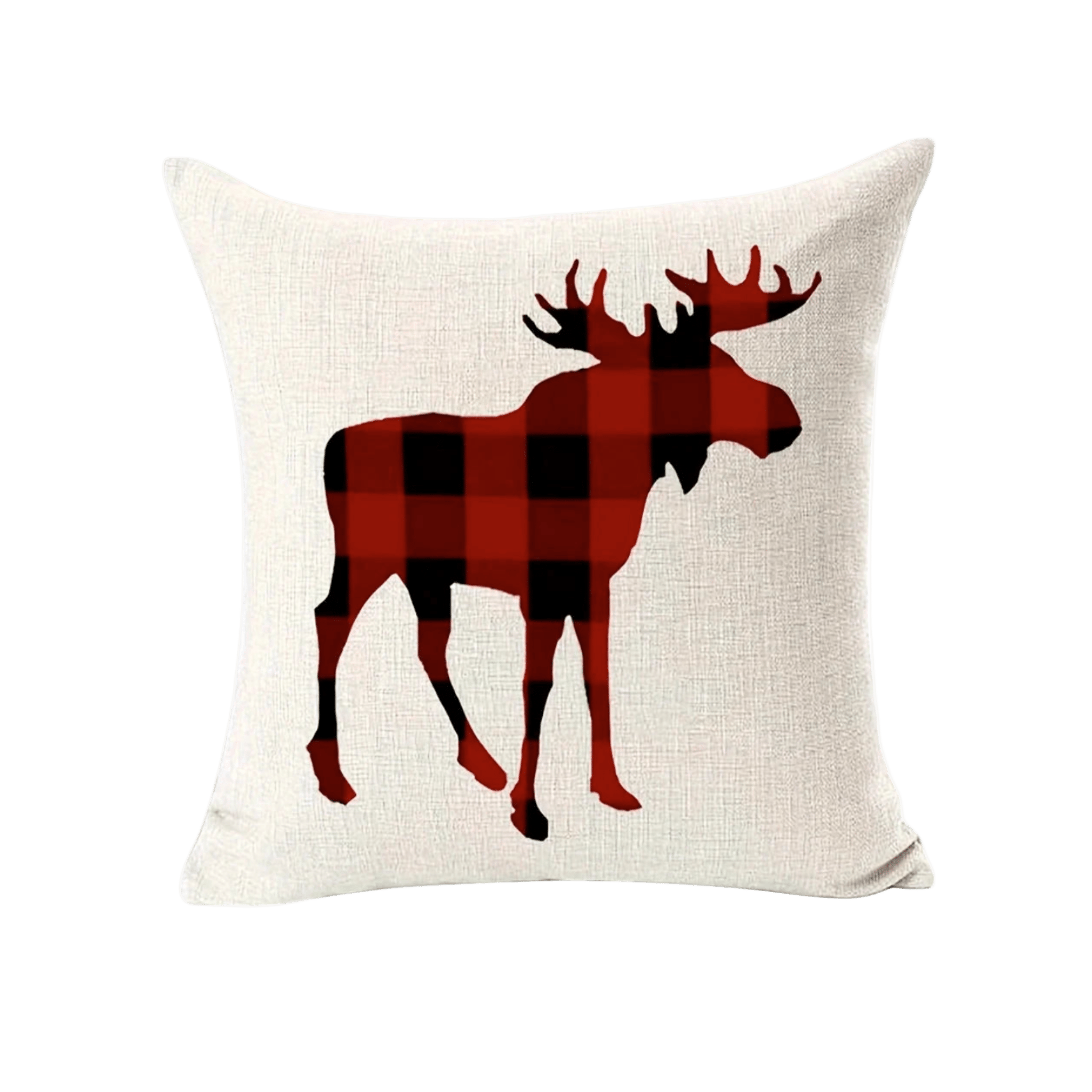 Plaid Moose Pillow Cover Pillow Covers - Pillow Blooms