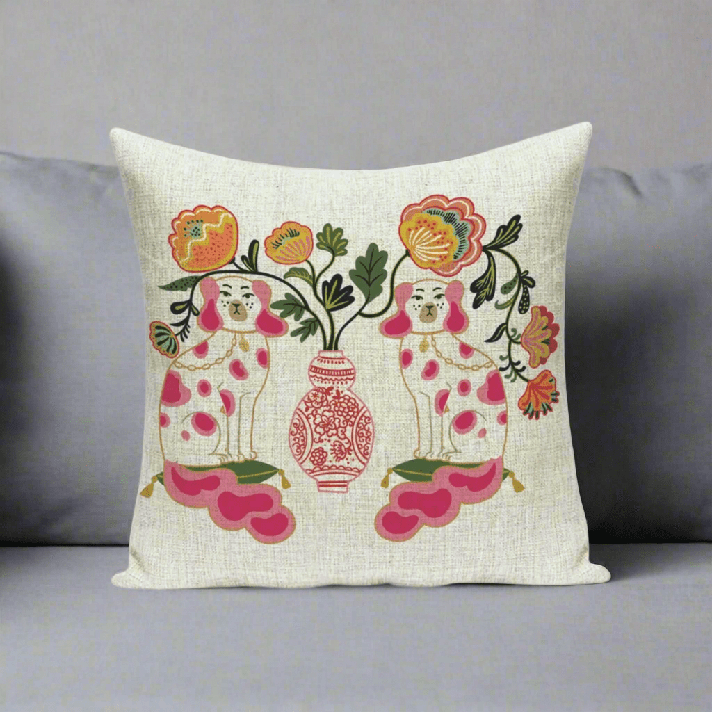 Pretty Pups Pillow Cover Pillow Covers - Pillow Blooms