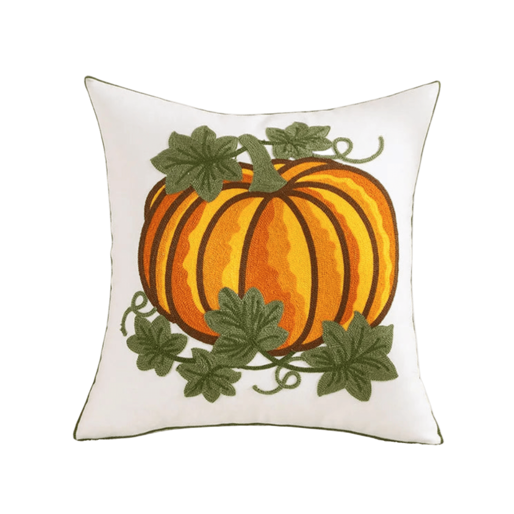 Pumpkin Embroidered Pillow Cover Pillow Covers - Pillow Blooms
