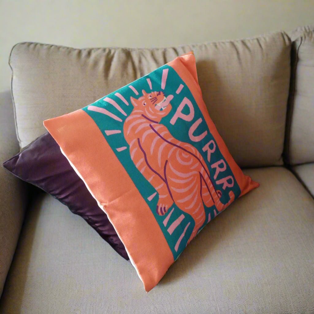 Purrr Pillow Cover Pillow Covers - Pillow Blooms